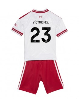 Liverpool Victor Munoz #23 Auswärts Trikotsatz für Kinder 2026-27 Kurzarm (+ Kurze Hosen)